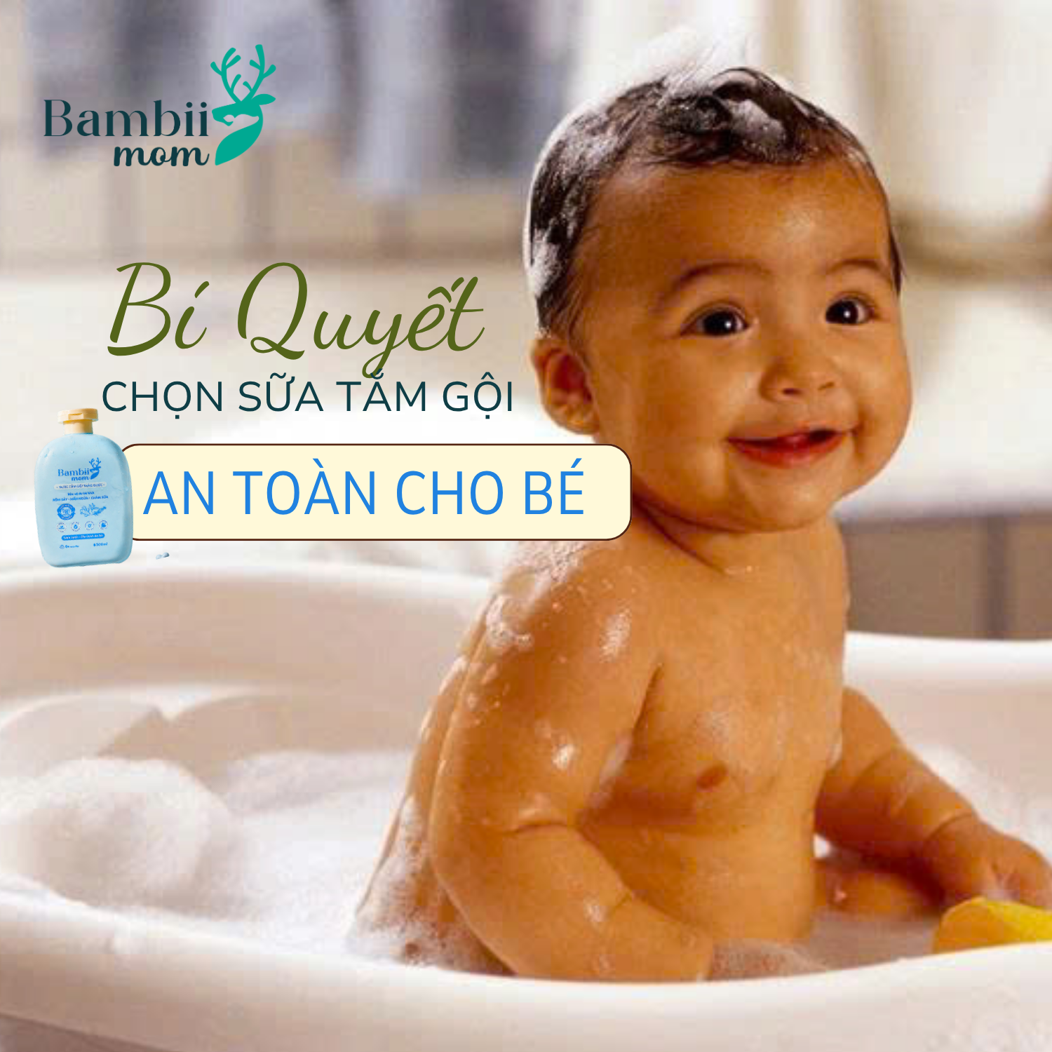 Bí Quyết Chọn Sữa Tắm Gội Cho Bé Vào Mùa Hè Giúp Da Dịu Mát, Tránh Rôm Sảy
